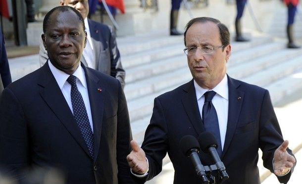 Hollande et Ouattara