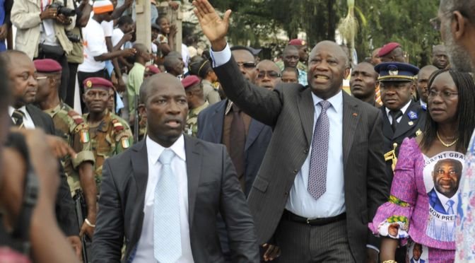 Laurent Gbagbo et Blé Goudé