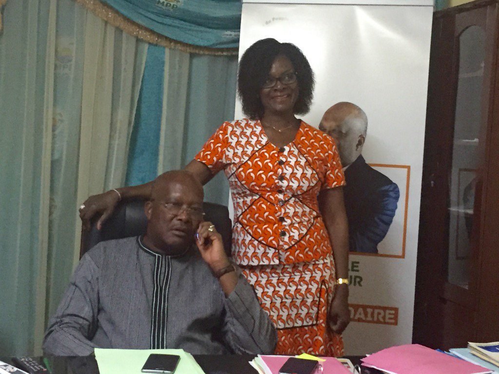 Roch Kaboré et son épouse