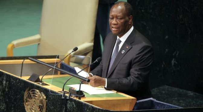 Discours intégral de OUATTARA à la Tribune des Nations Unies le 22 septembre 2016