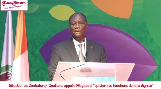 Ouattara appelle Mugabé masque blanc - ivoiriennes au maroc - ivoiriens de l'étrangers