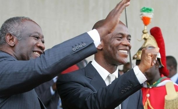 Mamadou Koulibaly et Laurent Gbagbo