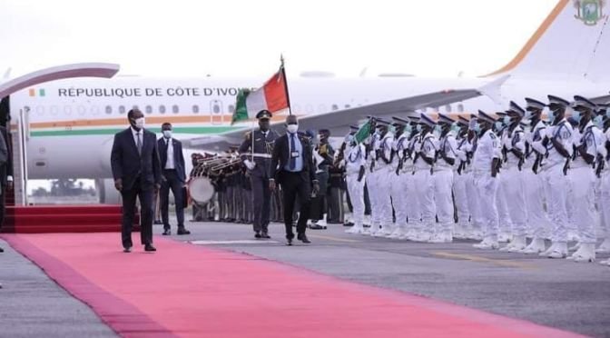 Alassane Ouattara de retour à Abidjan